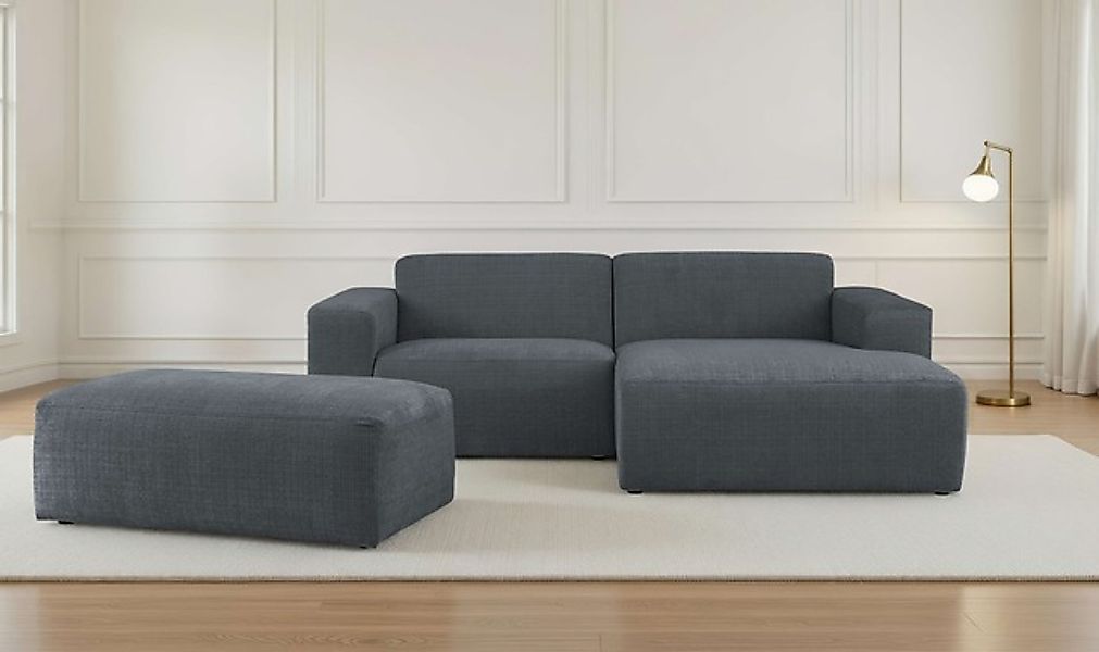 INOSIGN Ecksofa »Koa,228cm, L-Form, Modulsofa, Webstoff, Cord, Struktur, Ch günstig online kaufen