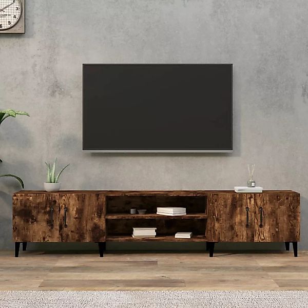 Vidaxl Tv-schrank Räuchereiche 180x31,5x40 Cm Holzwerkstoff günstig online kaufen
