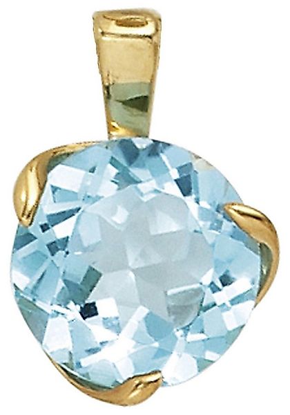 JOBO Kettenanhänger Anhänger mit Blautopas, 585 Gold günstig online kaufen