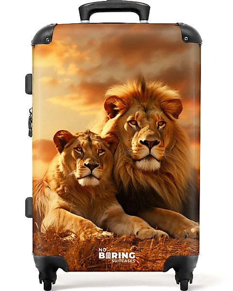 NoBoringSuitcases.com© Hartschalen-Trolley Zwei braune Löwen 67 günstig online kaufen
