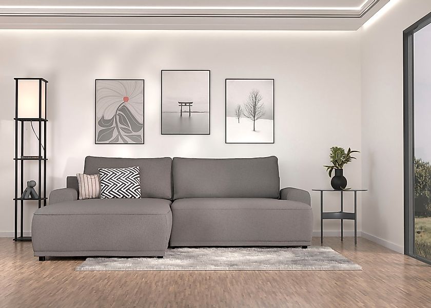 TRENDMANUFAKTUR Ecksofa "Fordon, Schlafsofa mit Bettkasten, Couch in L-Form günstig online kaufen