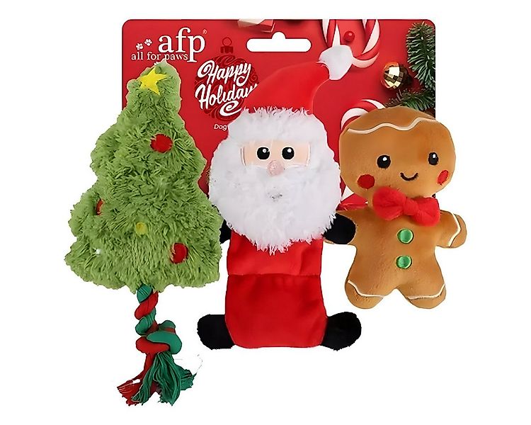 all for paws Tierkuscheltier Hundespielzeug Happy Holidays HoHoHo Weihnacht günstig online kaufen