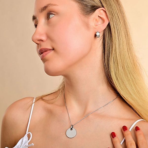 Adelia´s Klappcreolen "Damen Ohrringe – Klappcreole aus Edelstahl" Zum Vers günstig online kaufen