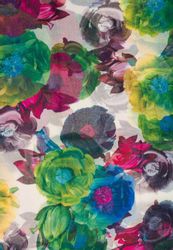 styleBREAKER Loop Loop mit Blumen Muster, günstig online kaufen