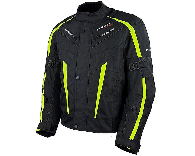 roleff Motorradjacke RO548 - Neongelb, wasserdicht, atmungsaktiv & mit Prot günstig online kaufen