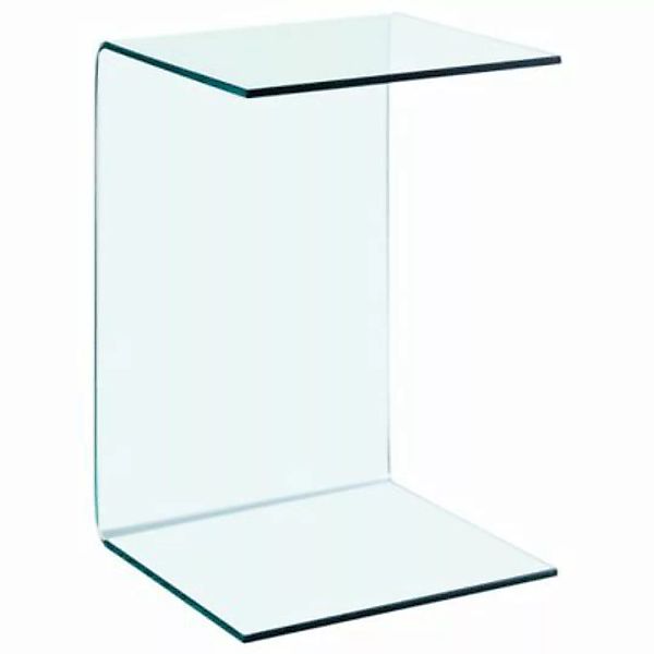 vidaXL Beistelltisch 40x40x60 cm Hartglas Couchtisch transparent günstig online kaufen