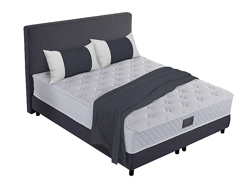 V6 Boxspringbett Modell 208 mit Taschenfederkernmatratze günstig online kaufen