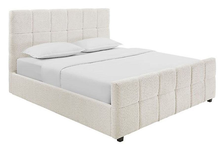 riess-ambiente Boxbett PRESTIGE 180x200cm creme Bouclé – mit Bettkasten & K günstig online kaufen