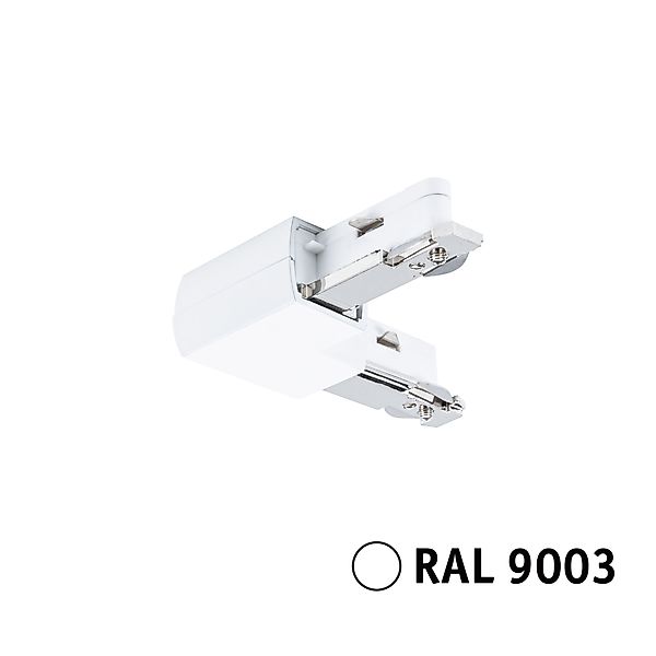 Paulmann "URail Verbinder L-Stück 62x62mm max. 1000W Signalweiß" günstig online kaufen