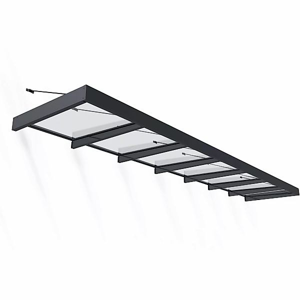 Palram - Canopia Vordach Sophia XL 6,6 m x 1,4 m Grau günstig online kaufen