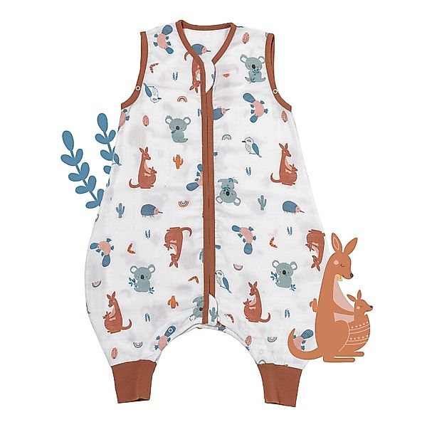 Schlummersack Kinderschlafsack Musselin Schlafsack mit Füßen, günstig online kaufen