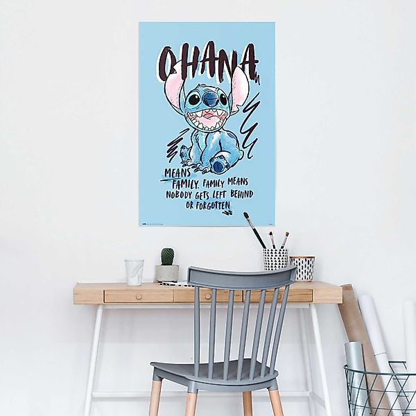 Reinders Poster "Disney Stitch Ohana" günstig online kaufen