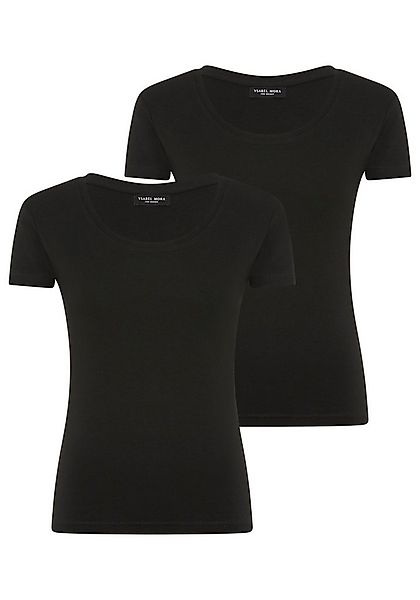 YSABEL MORA Kurzarmshirt (2er Pack) mit Rundhals, elastisch, Baumwollmix, w günstig online kaufen