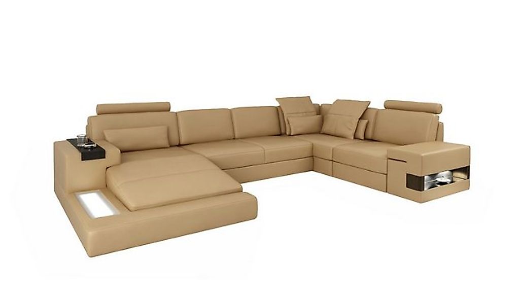 Xlmoebel Ecksofa Neuzeitliches U-förmiges Ecksofa mit Schlaffunktion und mo günstig online kaufen