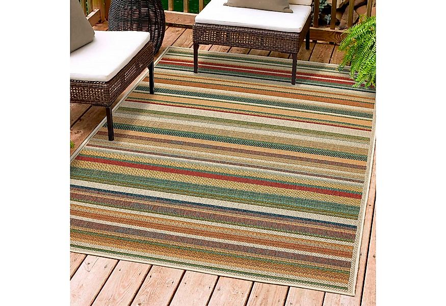 Andiamo Teppich Sedona Streifen, rechteckig, Höhe: 6 mm, Flachgewebe, gestr günstig online kaufen