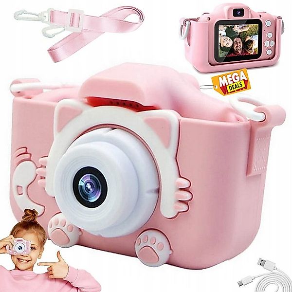 MEGADEALS Digitalkamera Selfie Fotoapparat Kinder Spielzeug Kinderfoto Digi günstig online kaufen