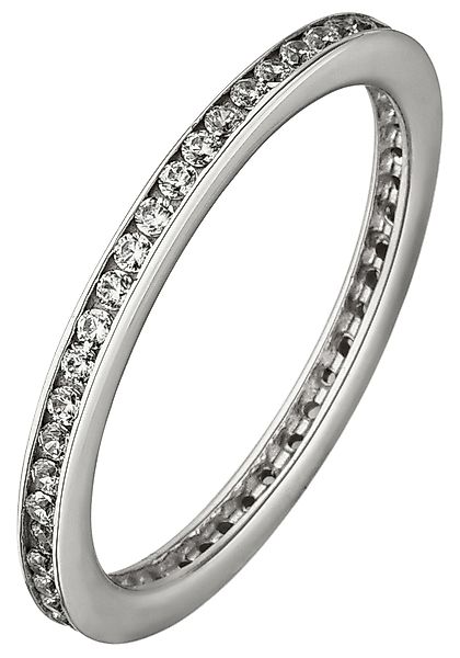 JOBO Fingerring, 925 Silber mit Zirkonia günstig online kaufen