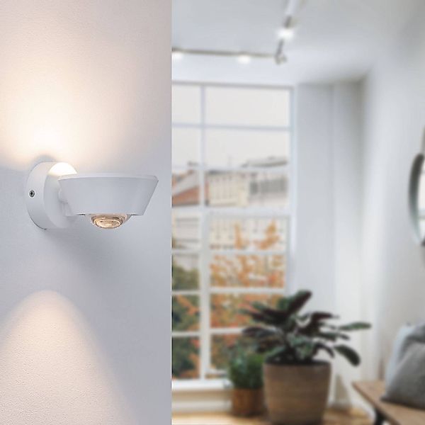 Paulmann "LED Wandleuchte Sabik IP44 2700K 800lm / 390lm 230V 9W / 4W dimmb günstig online kaufen