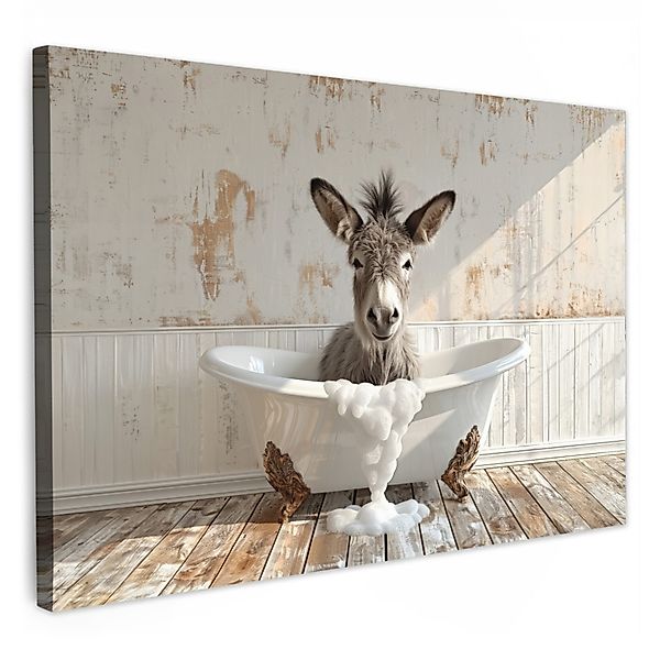 OneMillionCanvasses® Leinwandbild Esel - Tiere - günstig online kaufen