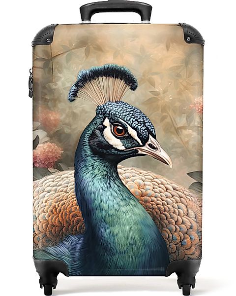 NoBoringSuitcases.com© Hartschalen-Trolley Pfau - Vogel - günstig online kaufen