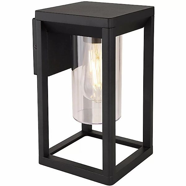 Globo Außenleuchte Candela Aluminium Schwarz 27 cm günstig online kaufen