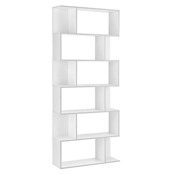 en.casa Bücherregal, »Borrby« Standregal 192x80x24cm Weiß günstig online kaufen