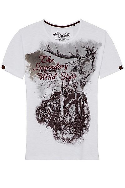 Hangowear Trachtenshirt Trachtenshirt Herren - FALKO - weiß günstig online kaufen