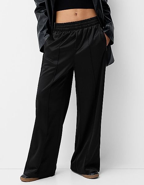 Bershka Hose Mit Seitlichem Streifen Damen L Schwarz günstig online kaufen