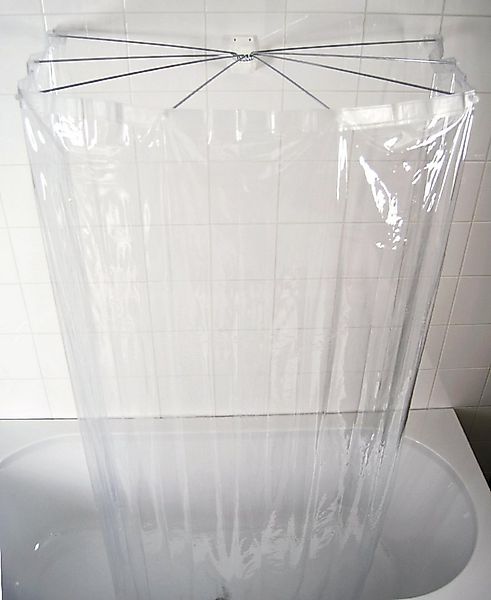 Ridder Duschvorhangstange Ombrella Brillant transparent, ABS (Acrylnitril-B günstig online kaufen