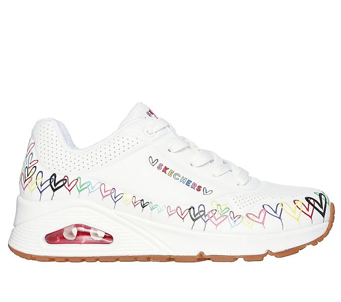 Skechers UNO-LOVE ALL AROUND WEIß Sneaker günstig online kaufen