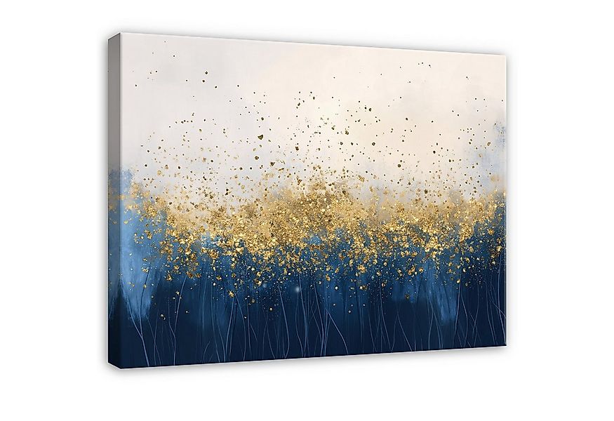 Wallarena Leinwandbild Abstraktion Blau Abstrakt Modern Wandbilder Wand Dek günstig online kaufen