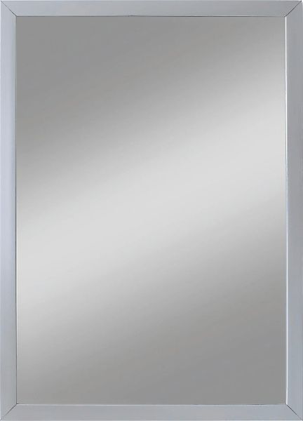 Kristall-Form Rahmenspiegel Beach IX 40 cm x 60 cm Silber rechteckig günstig online kaufen