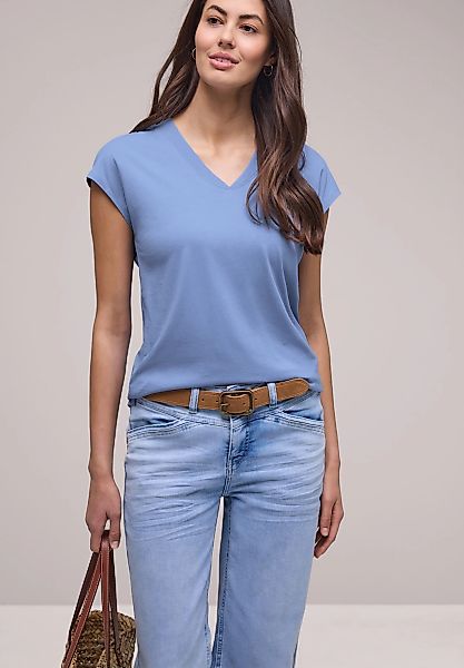 STREET ONE V-Shirt mit V-Ausschnitt günstig online kaufen
