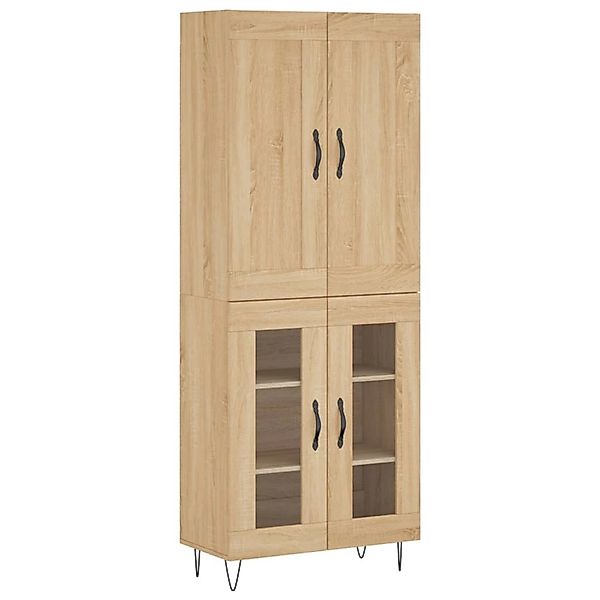 vidaXL Highboard Sonoma-Eiche 69,5x34x180 cm Holzwerkstoff 3199652 günstig online kaufen