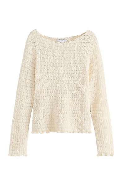 Next Strickpullover Strukturiertes Langarmshirt (1-tlg) günstig online kaufen
