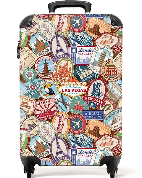 NoBoringSuitcases.com© Hartschalen-Trolley Reisen - Muster - Illustrationen günstig online kaufen