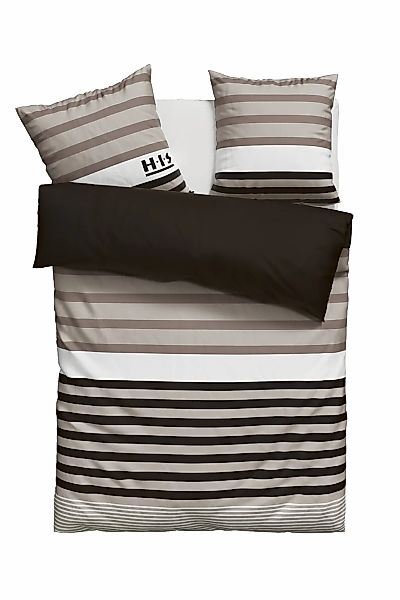 H.I.S Bettwäsche "Majoran" 2 Stk. tlg. gestreifte Bettwäsche in verschieden günstig online kaufen