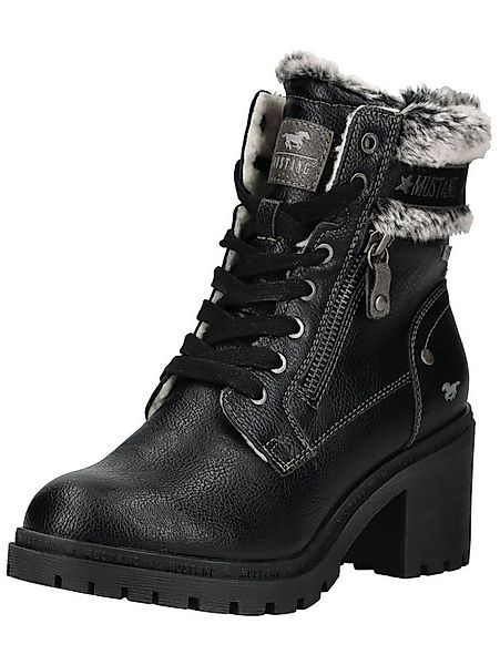 MUSTANG Stiefelette Lederimitat/Textil . High-Heel-Stiefelette günstig online kaufen