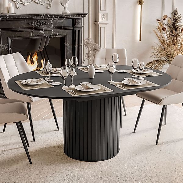 yourhouse24 Esstisch ELODIE 120-160 cm (rund/oval, günstig online kaufen