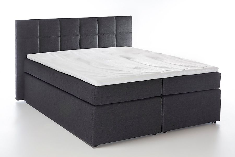 Möbelfreude Boxspringbett Boxspringbett Bea Anthrazit 180x220 günstig online kaufen