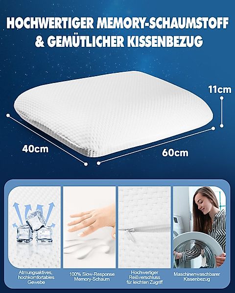 Esun Kopfkissen Kopfkissen, Ergonomisches Memory Foam günstig online kaufen