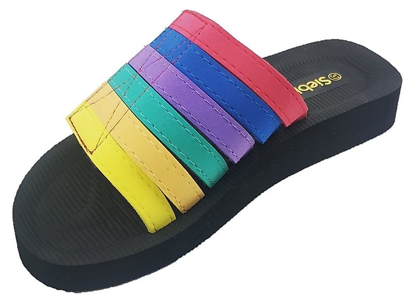 Siebi`s Siebi`s Beach multi Klett Bade- und Duschpantolette Klettverschluss günstig online kaufen
