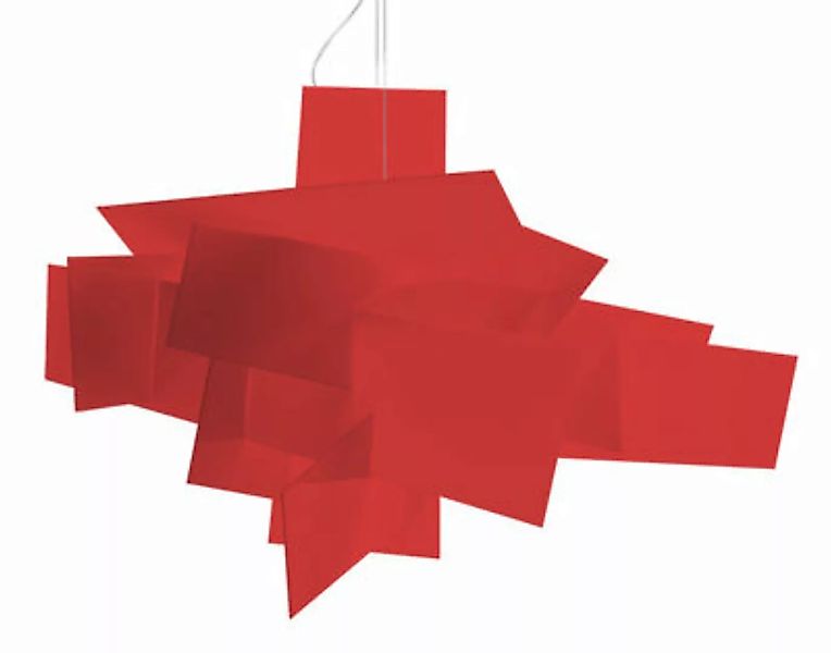 Pendelleuchte Big Bang plastikmaterial rot Ø 96 cm - Foscarini - Rot günstig online kaufen