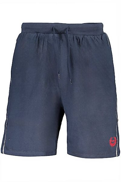 GIAN MARCO VENTURI 5-Pocket-Hose Elastische Herren-Shorts in Blau mit Stick günstig online kaufen