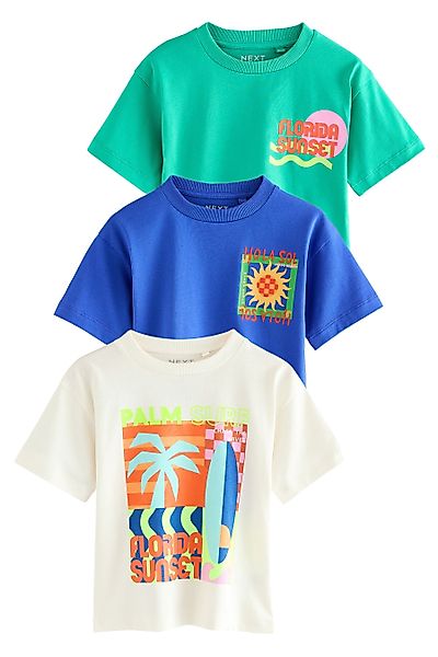 Next T-Shirt Kurzarm-T-Shirts aus 100 % Baumwolle, günstig online kaufen