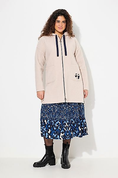 Ulla Popken Sommerjacke Teddy-Longjacke Herz Oversized günstig online kaufen
