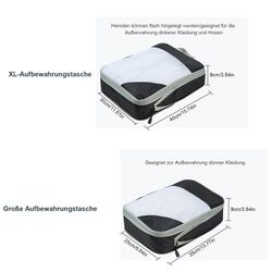 OKWISH Kofferorganizer Reise Kleidungstaschen Kleider Kompression günstig online kaufen
