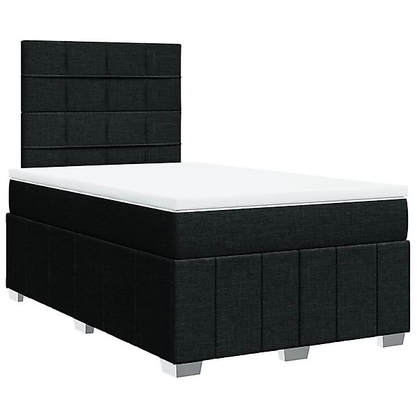 vidaXL Boxspringbett mit Matratze Schwarz 120x190 cm Stoff 3291609 günstig online kaufen
