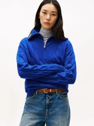 Tommy Hilfiger Troyer SOFT WOOL CABLE günstig online kaufen