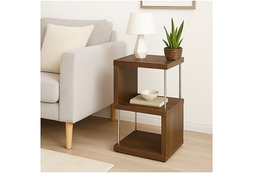 HTI-Living Regal Standregal 2 Fächer Thekla Eiche, Stück 1-tlg., mit Metall günstig online kaufen